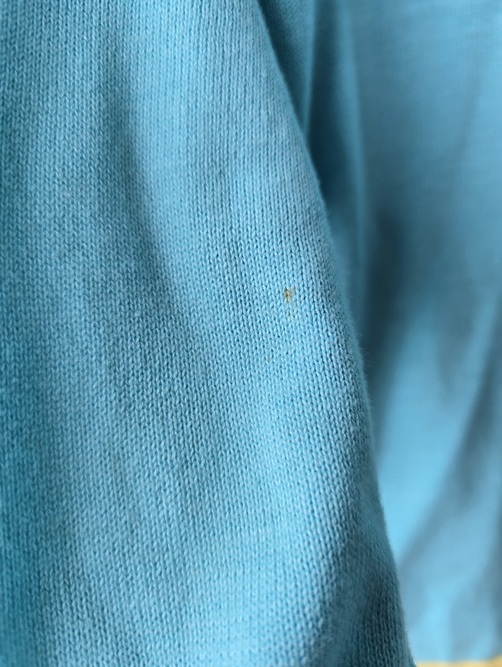 Vintage Rainbow Bridge Sailboat Beach Cotton Cardigan Sweater Teal Womens Small - Picture 9 of 9